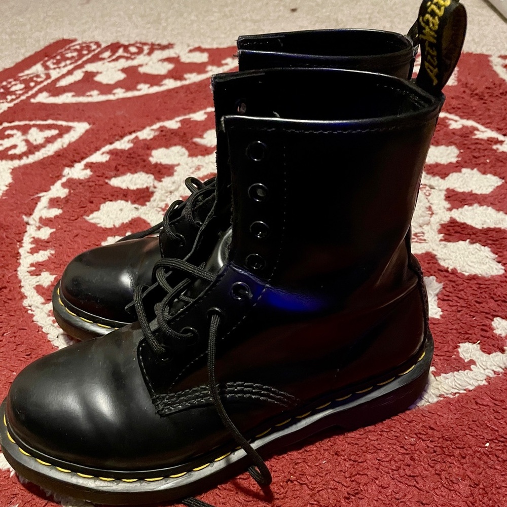 Doc Martens 1460 Lace Up Black Leather Boots